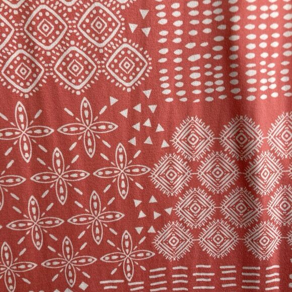 Cuddl Duds Flexwear Women’s Peach Boho Print Maxi Dress Size‎ L Loungewear - Picture 11 of 11